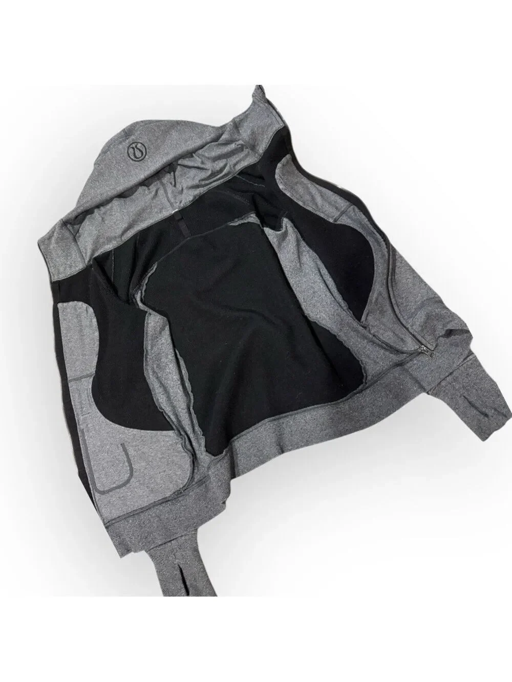 Lululemon Scuba Full Zip Hoodie Heather Gray Women's Size 10